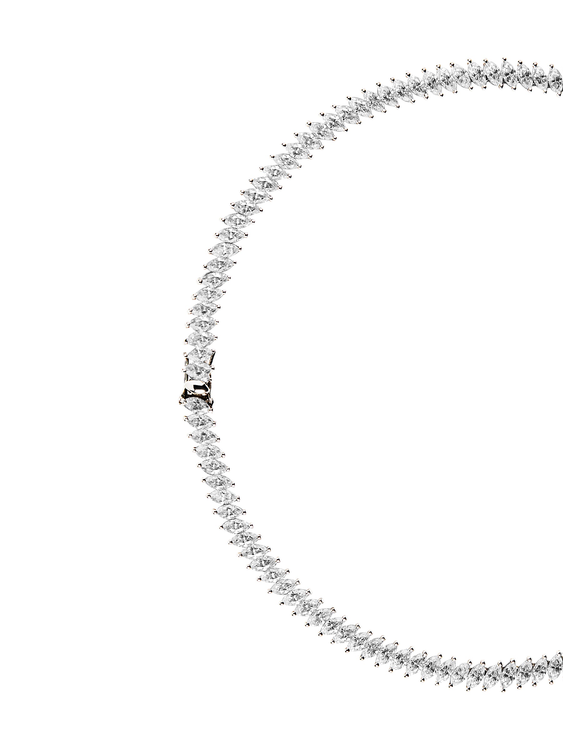 MARQUISE RIVIÈRE NECKLACE IN MOISSANITE