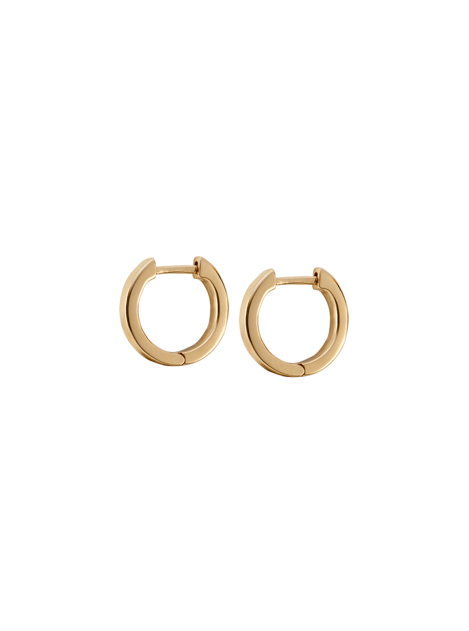 14K PLAIN HUGGIE EARRING