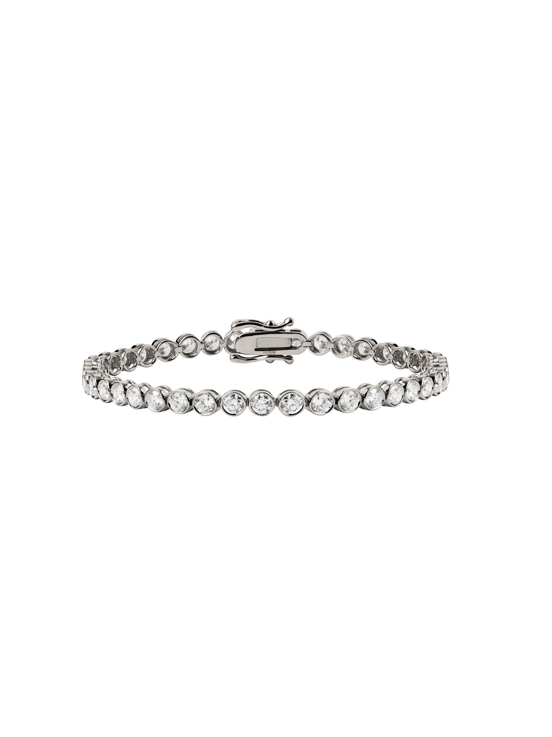 14K JAMES BEZEL RIVIÈRE BRACELET IN LAB DIAMOND