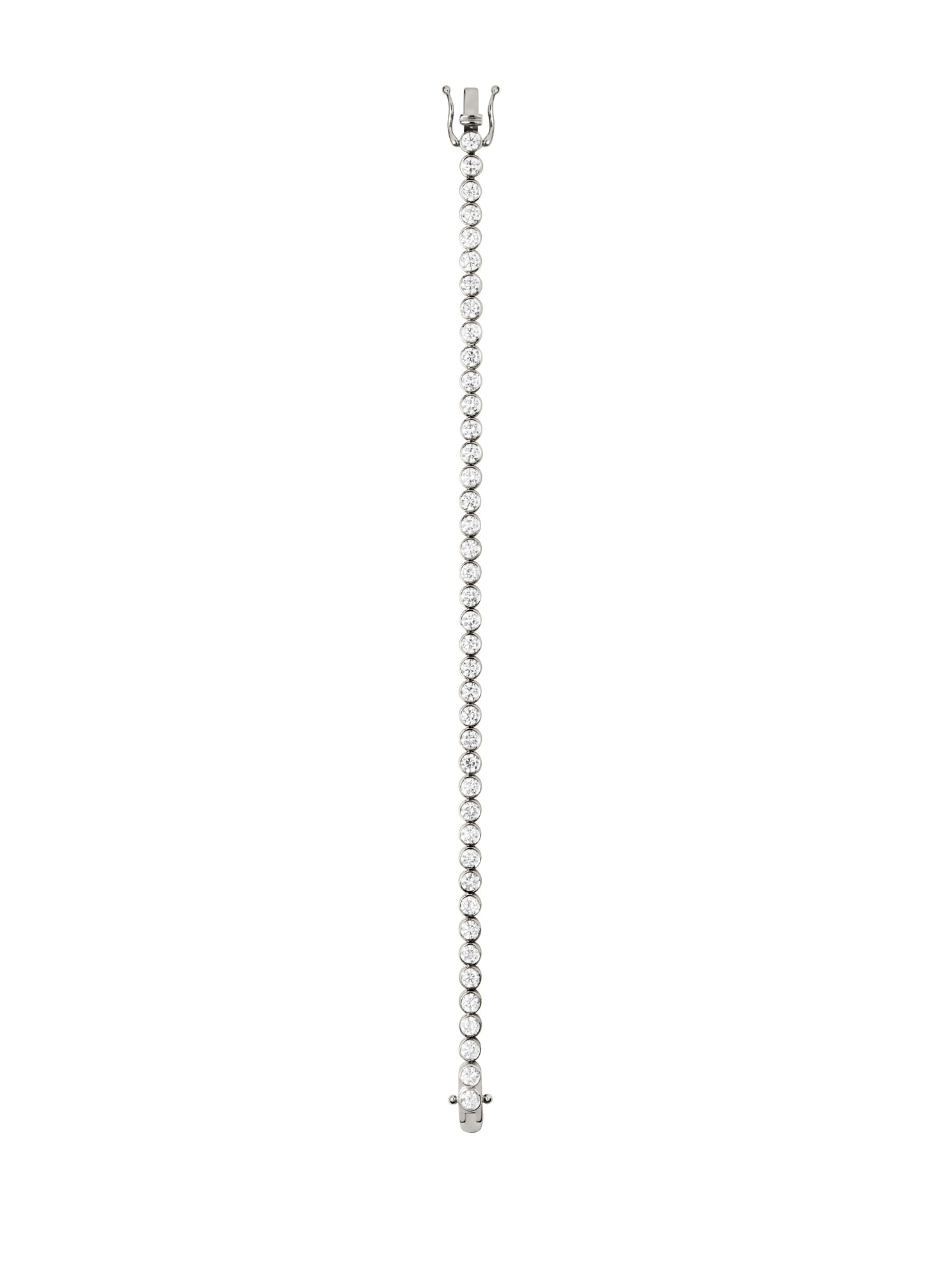 14K JAMES BEZEL RIVIÈRE BRACELET IN LAB DIAMOND