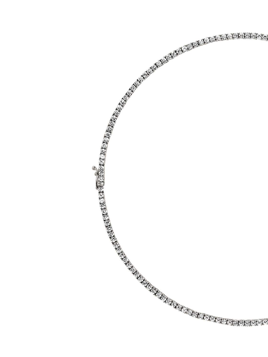 14K MOSS RIVIÈRE NECKLACE IN 2.5MM LAB DIAMOND