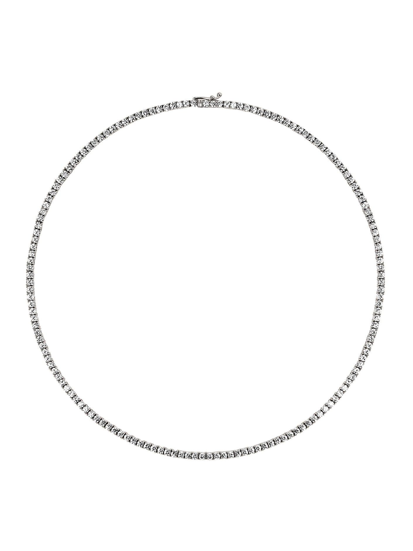 14K MOSS RIVIÈRE NECKLACE IN 2.5MM LAB DIAMOND