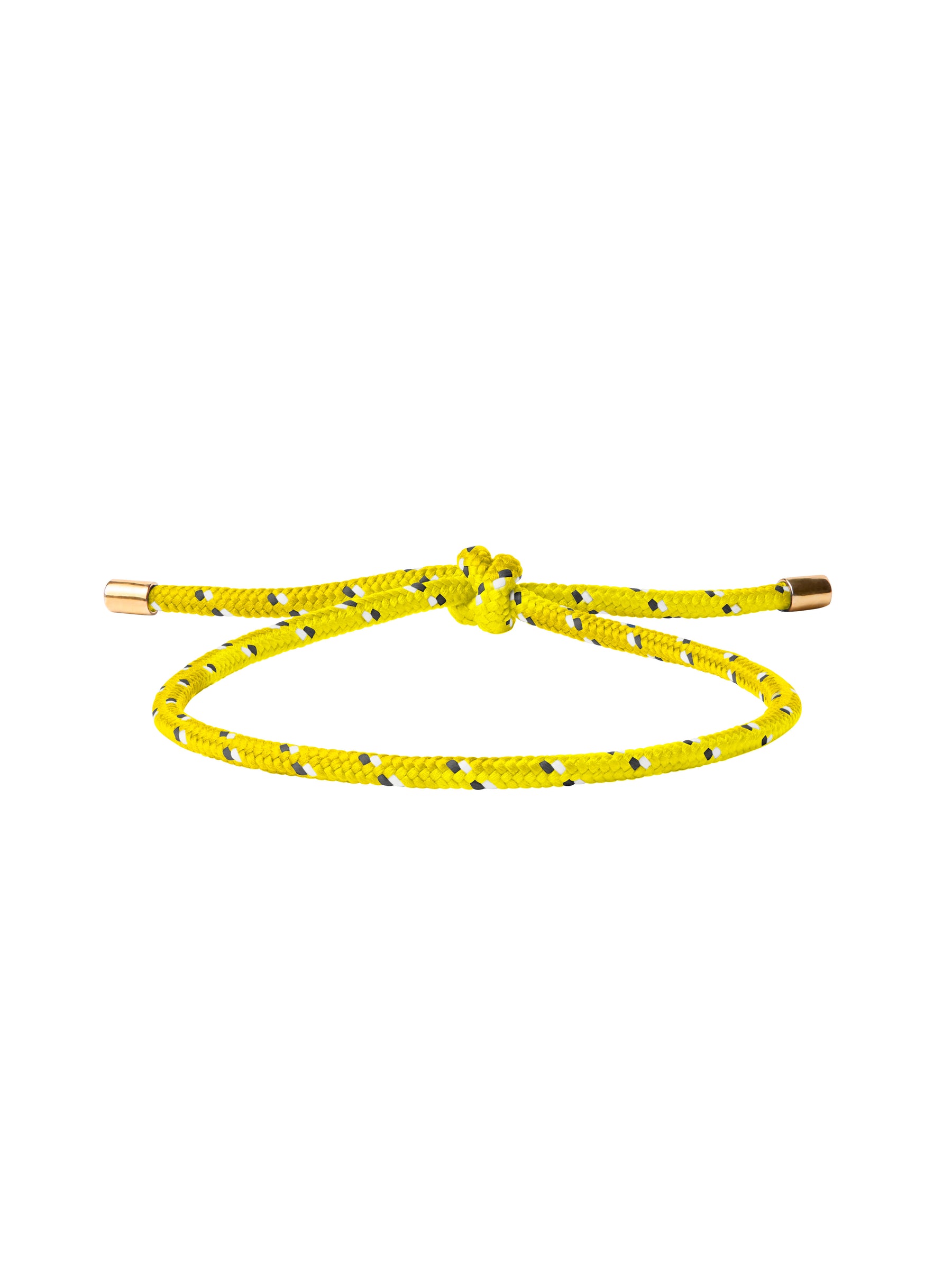 PARACORD JAUNE TIE ANKLET, GOLD