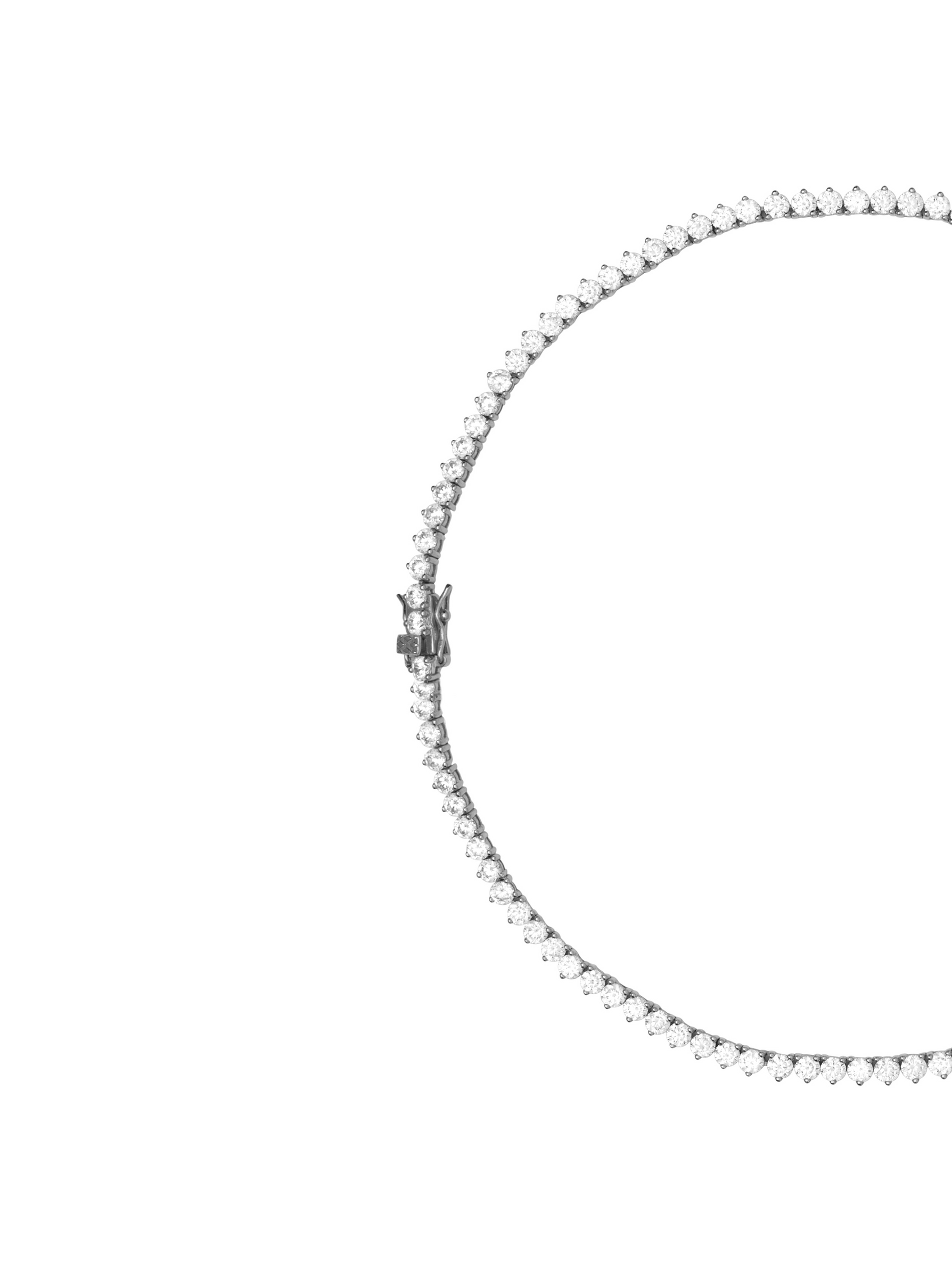 BENNINGTON RIVIÈRE NECKLACE IN LAB WHITE SAPPHIRE