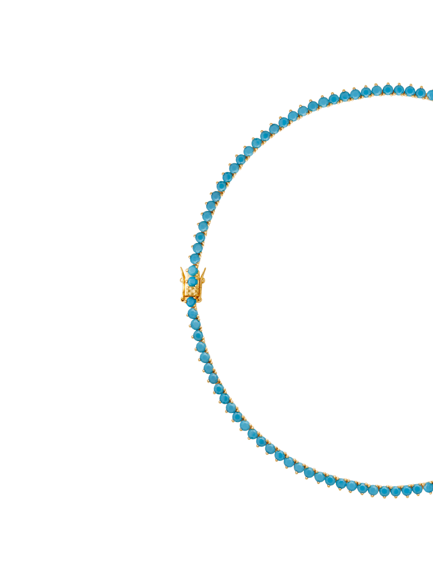 BENNINGTON RIVIÈRE NECKLACE IN NANO TURQUOISE AND LAB DIAMOND