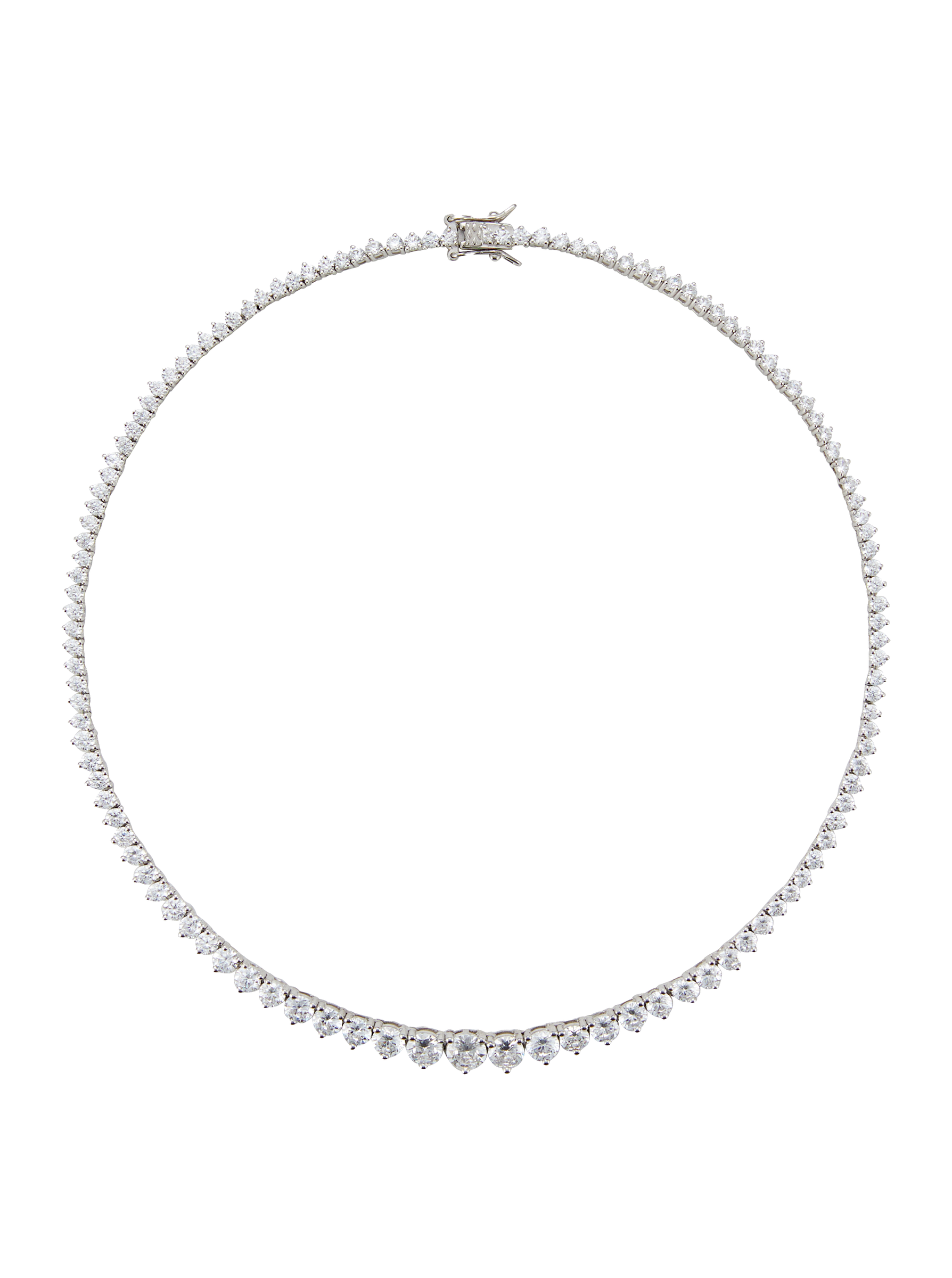 CAMPBELL RIVIÈRE NECKLACE IN LAB WHITE SAPPHIRE
