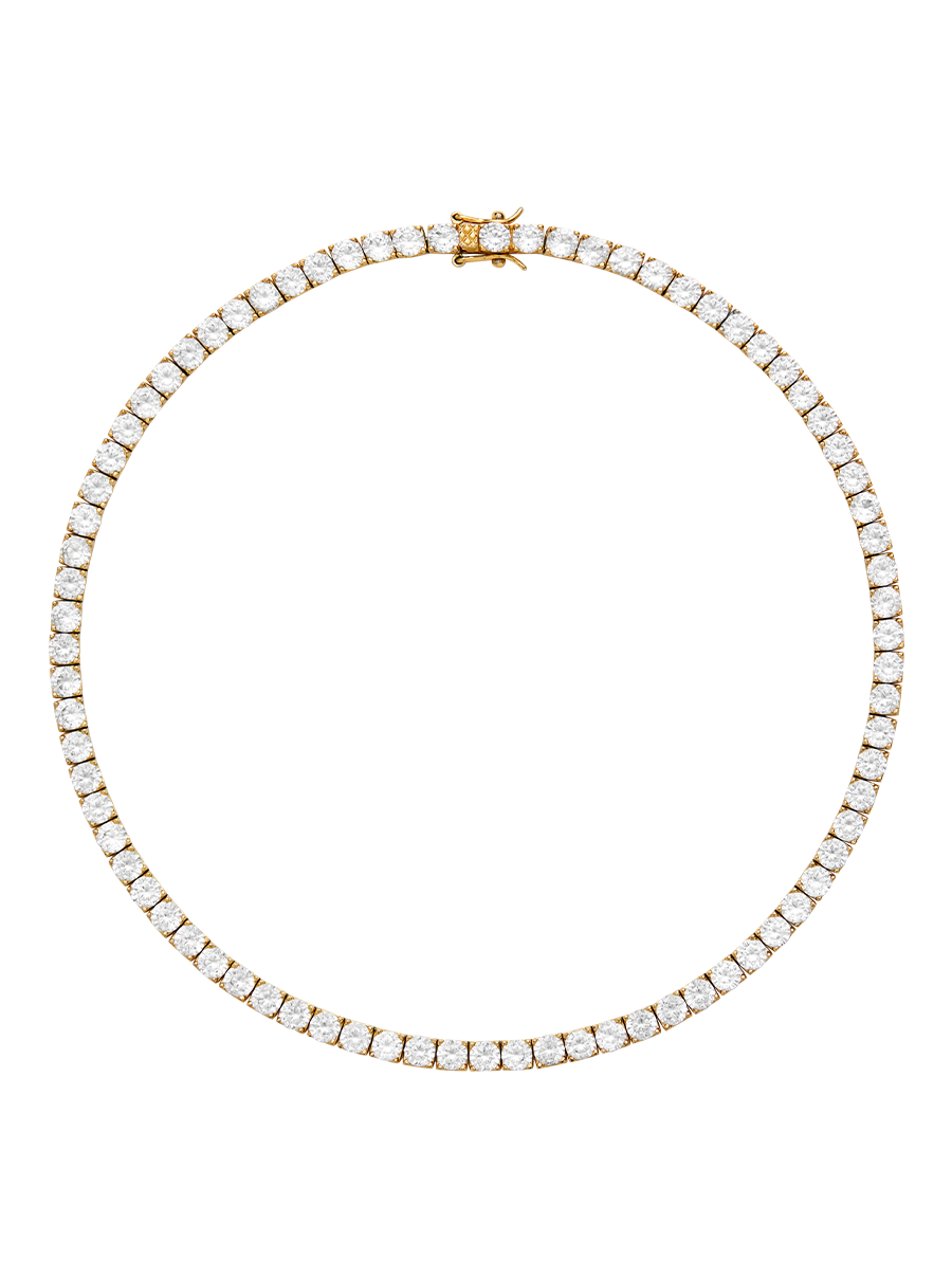 KATE RIVIÈRE NECKLACE IN 4.5MM LAB WHITE SAPPHIRE