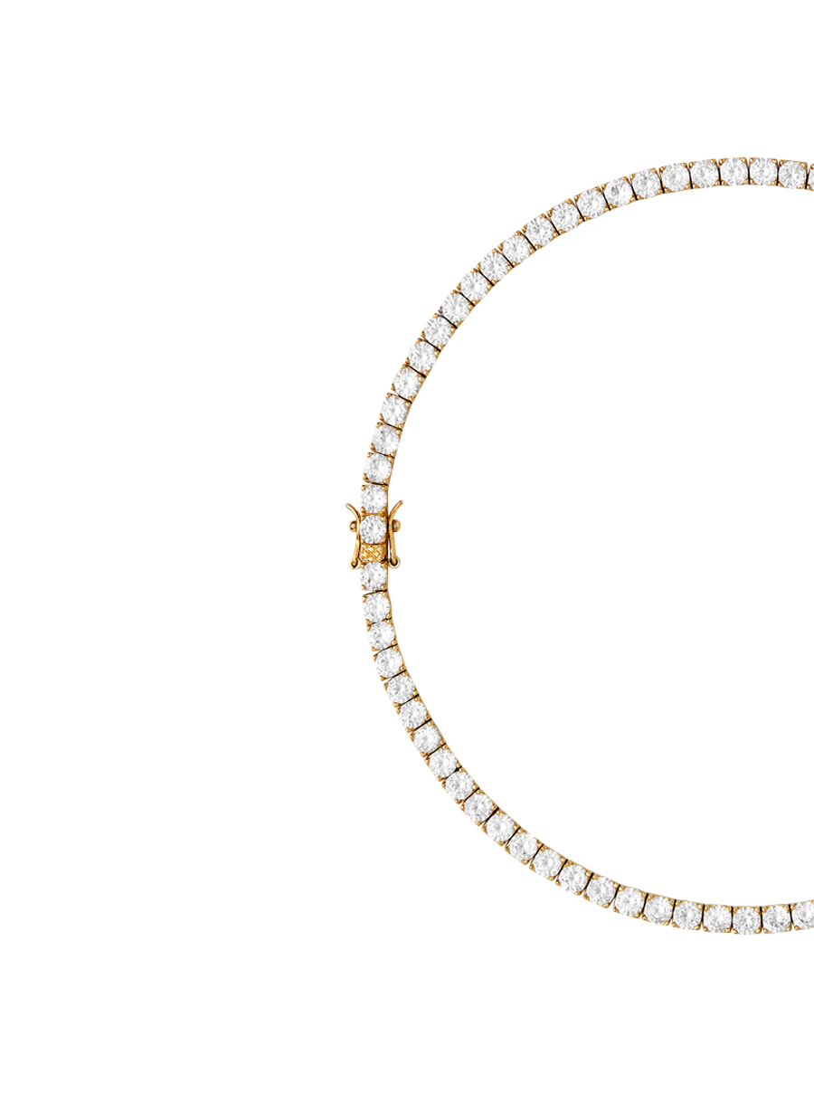 KATE RIVIÈRE NECKLACE IN 4.5MM LAB WHITE SAPPHIRE
