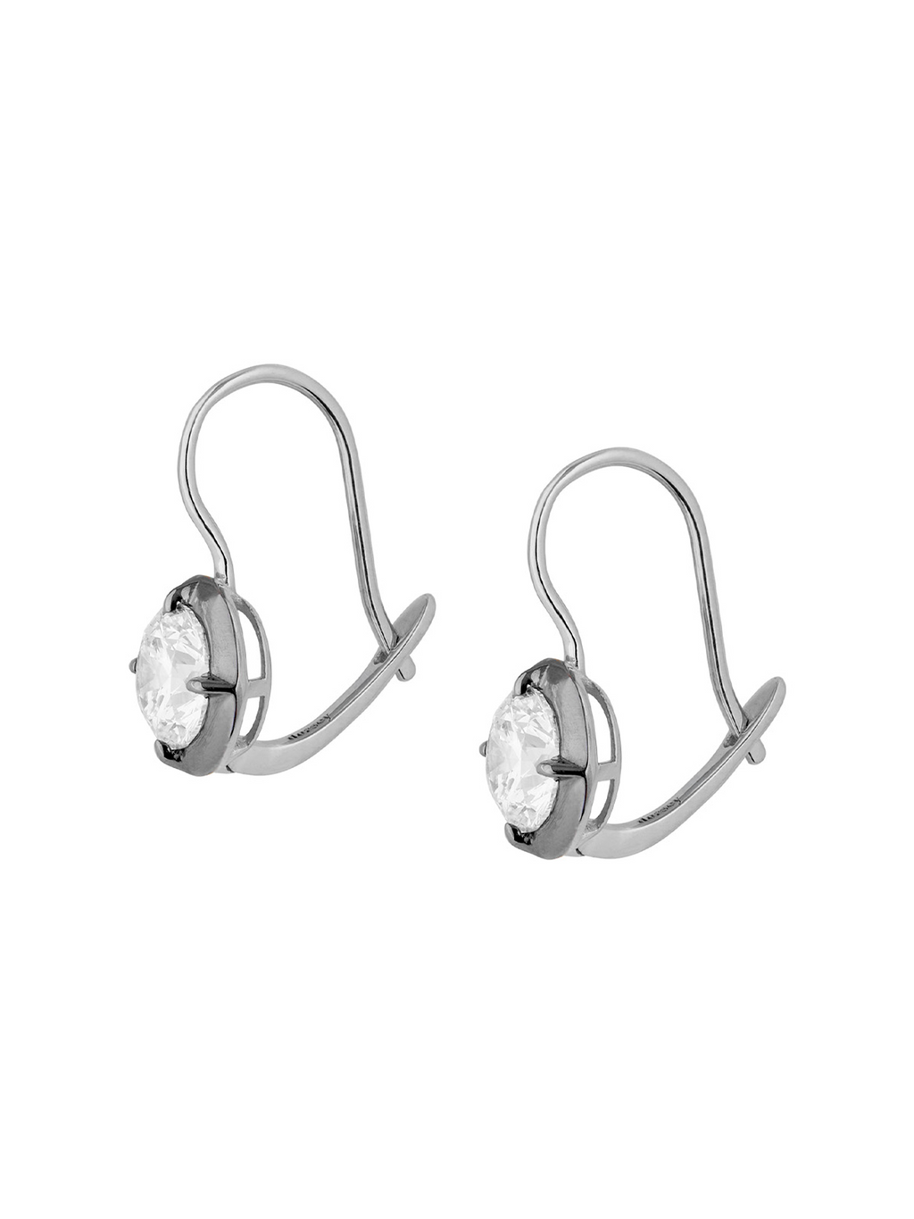 LUCIEN LATCHBACK EARRINGS IN MOISSANITE, STERLING SILVER – Dorsey