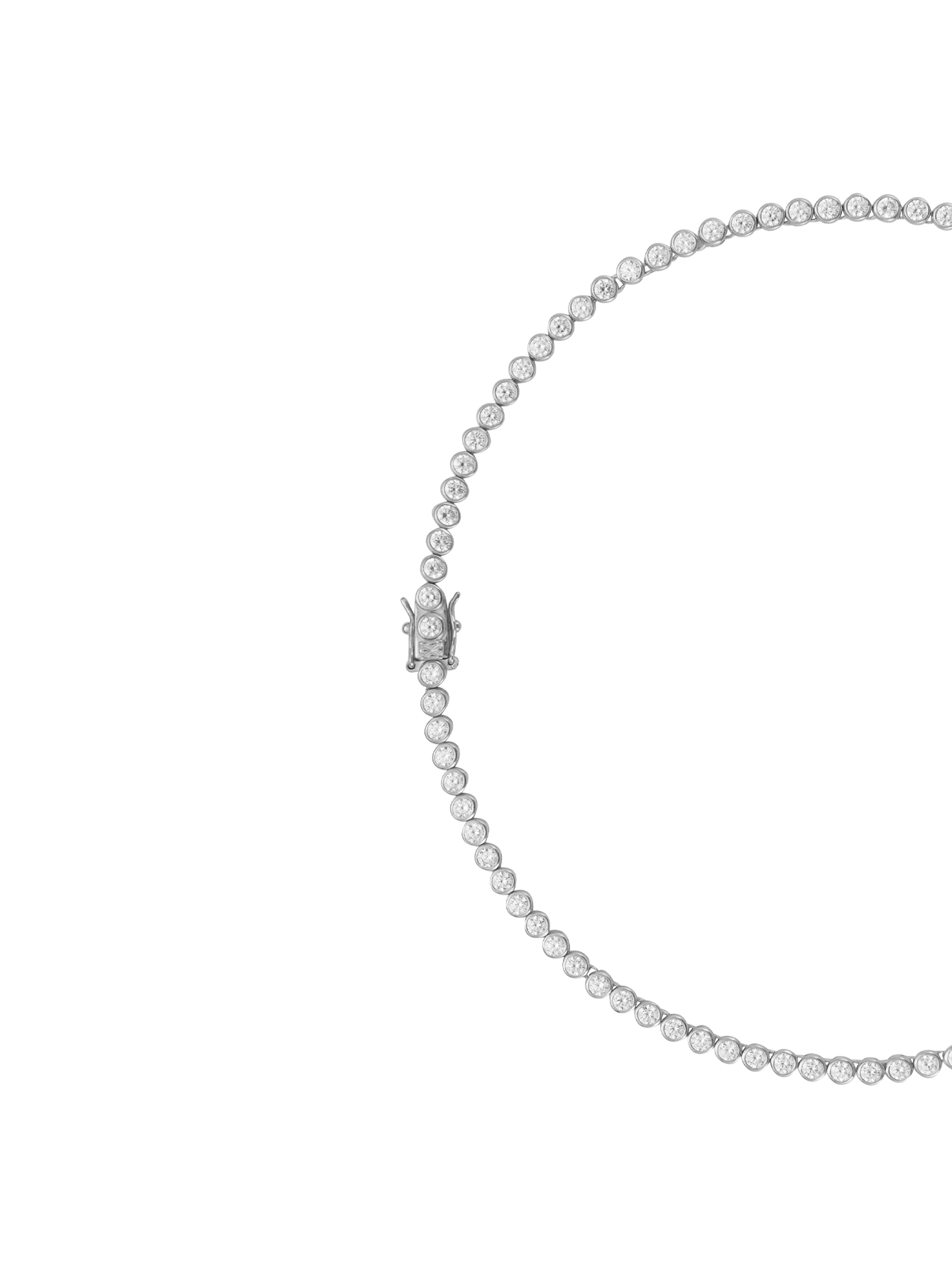 JAMES BEZEL RIVIÈRE NECKLACE IN LAB WHITE SAPPHIRE