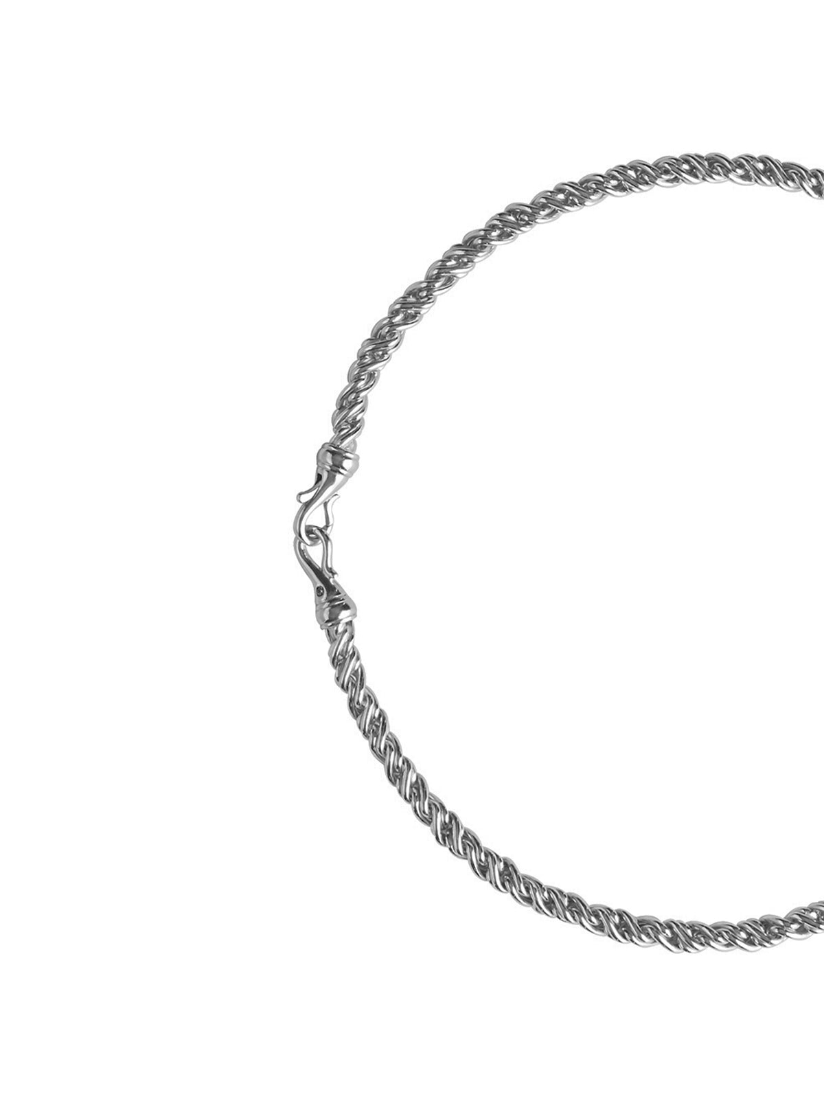 TORSION CHAIN NECKLACE, SILVER