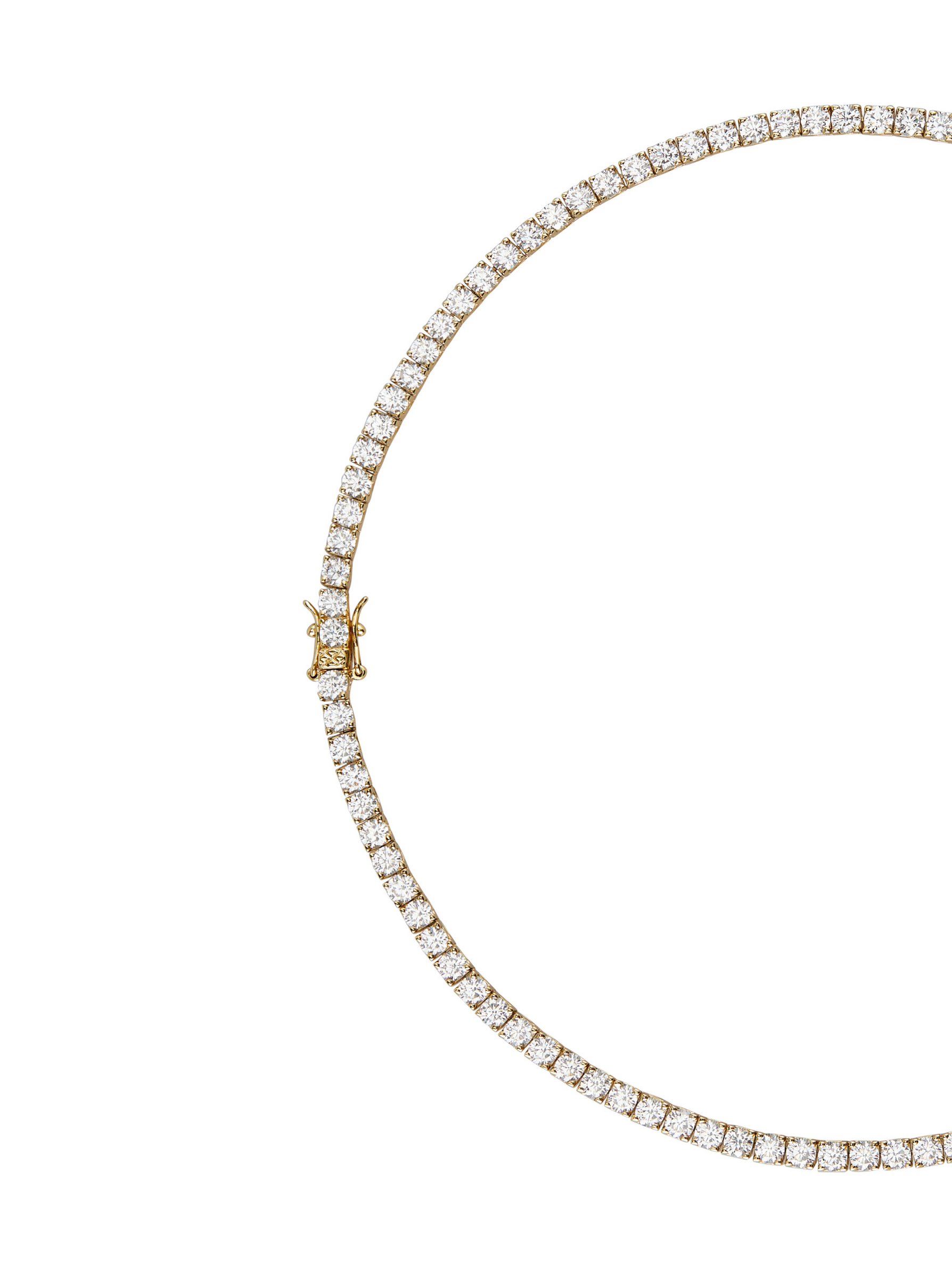 KATE RIVIÈRE NECKLACE IN 3.75MM LAB WHITE SAPPHIRE