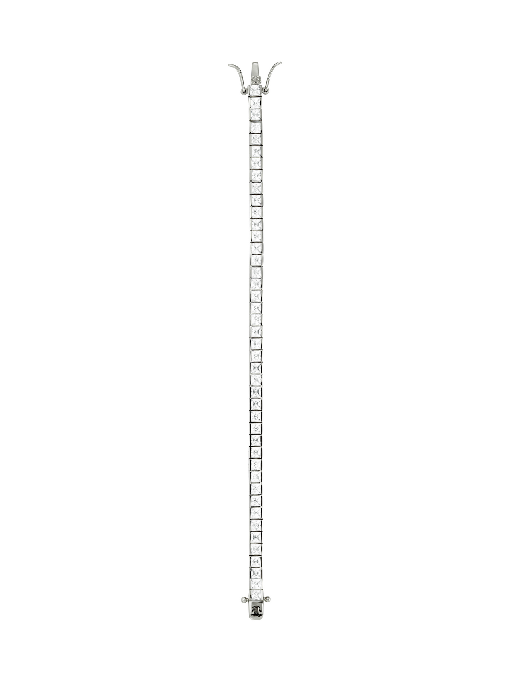 DORSEY PRINCESS-CUT RIVIÈRE BRACELET IN LAB WHITE SAPPHIRE