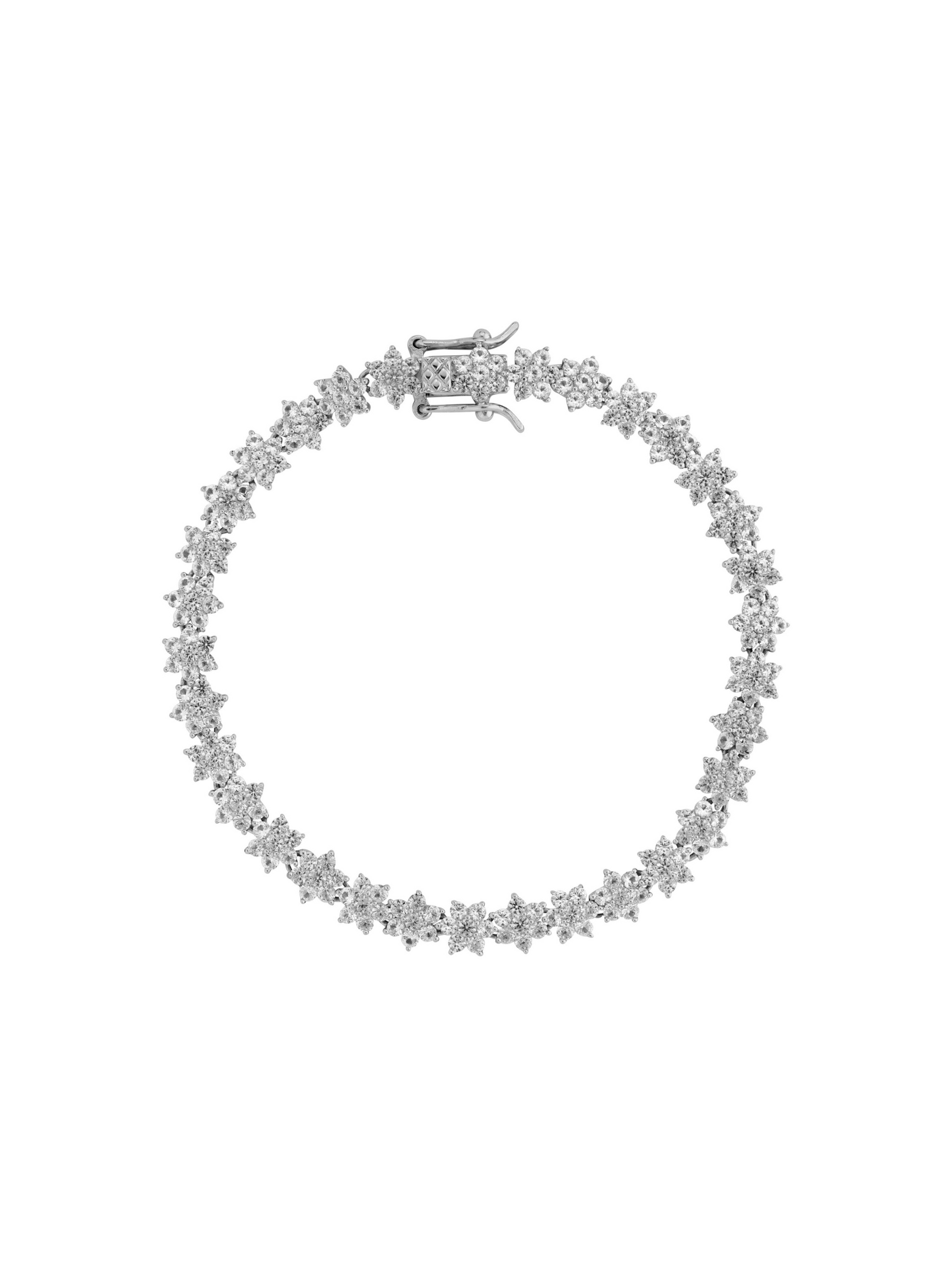 PETITE MARGUERITE RIVIÈRE BRACELET IN LAB WHITE SAPPHIRE