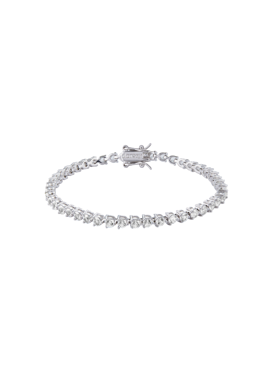 BENNINGTON RIVIÈRE BRACELET IN LAB WHITE SAPPHIRE