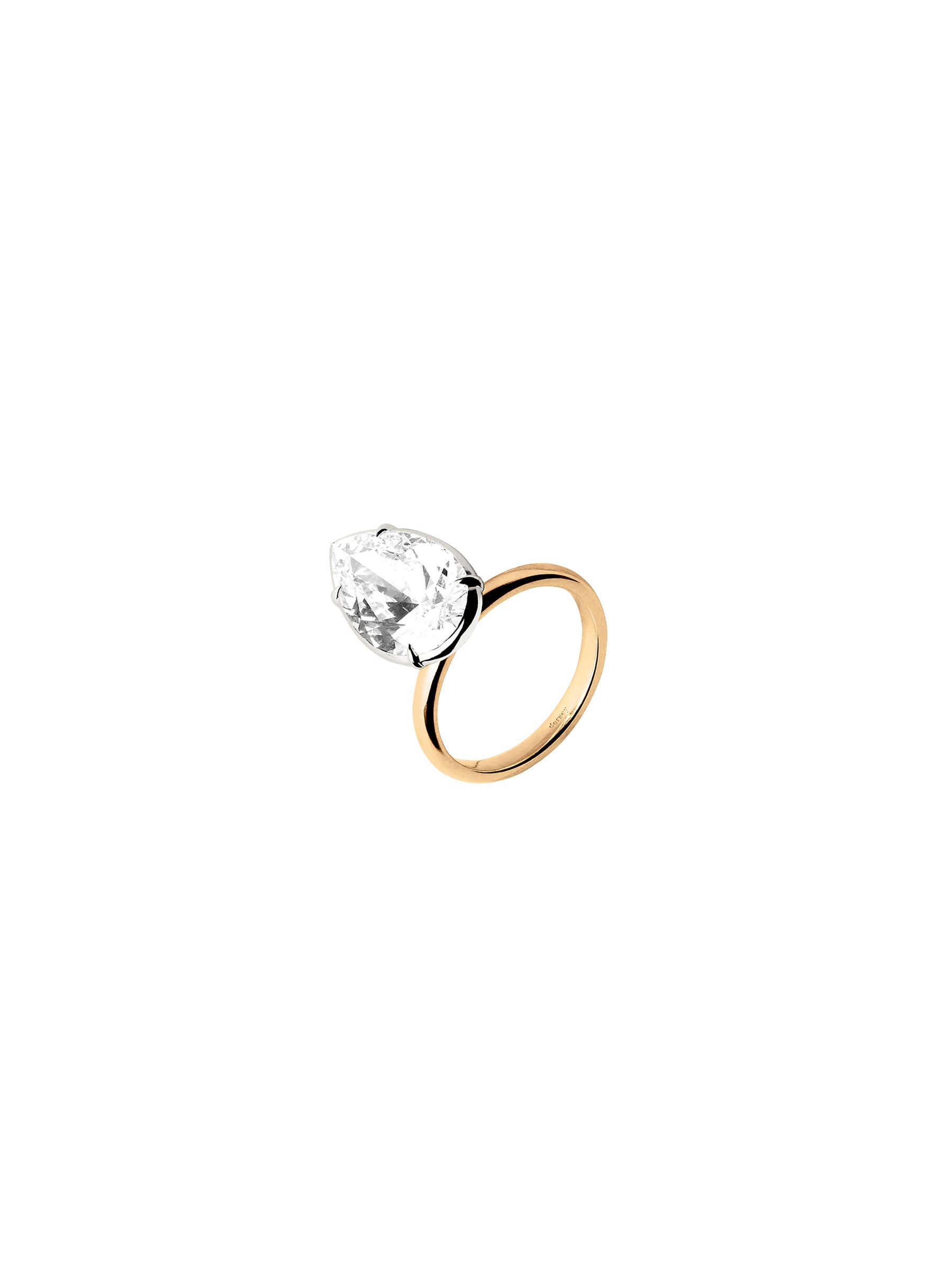 14K ELLIS PEAR-CUT SOLITAIRE RING IN LAB DIAMOND