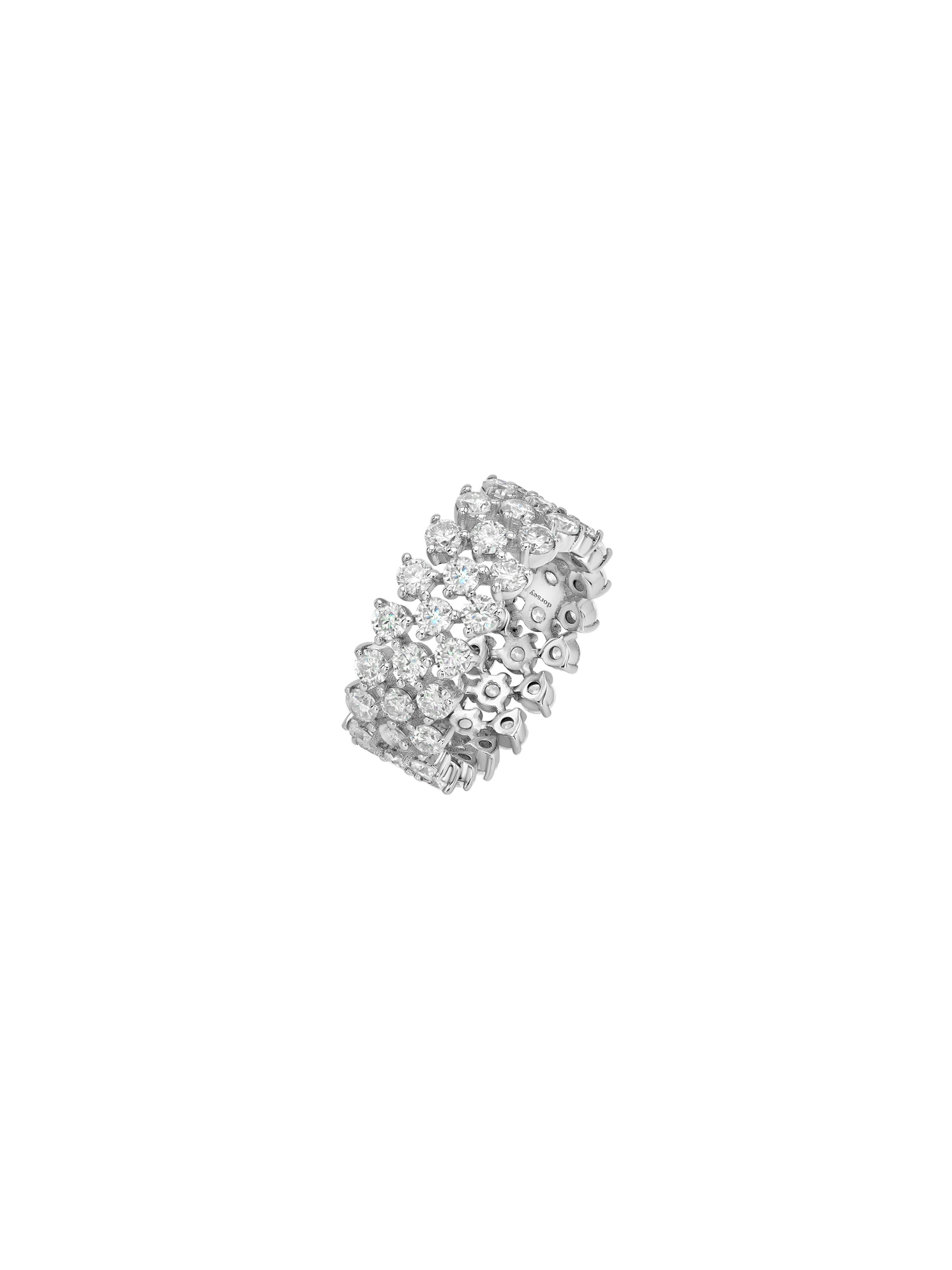 14K PETITE ROMY ETERNITY BAND IN LAB DIAMOND, 14K WHITE GOLD
