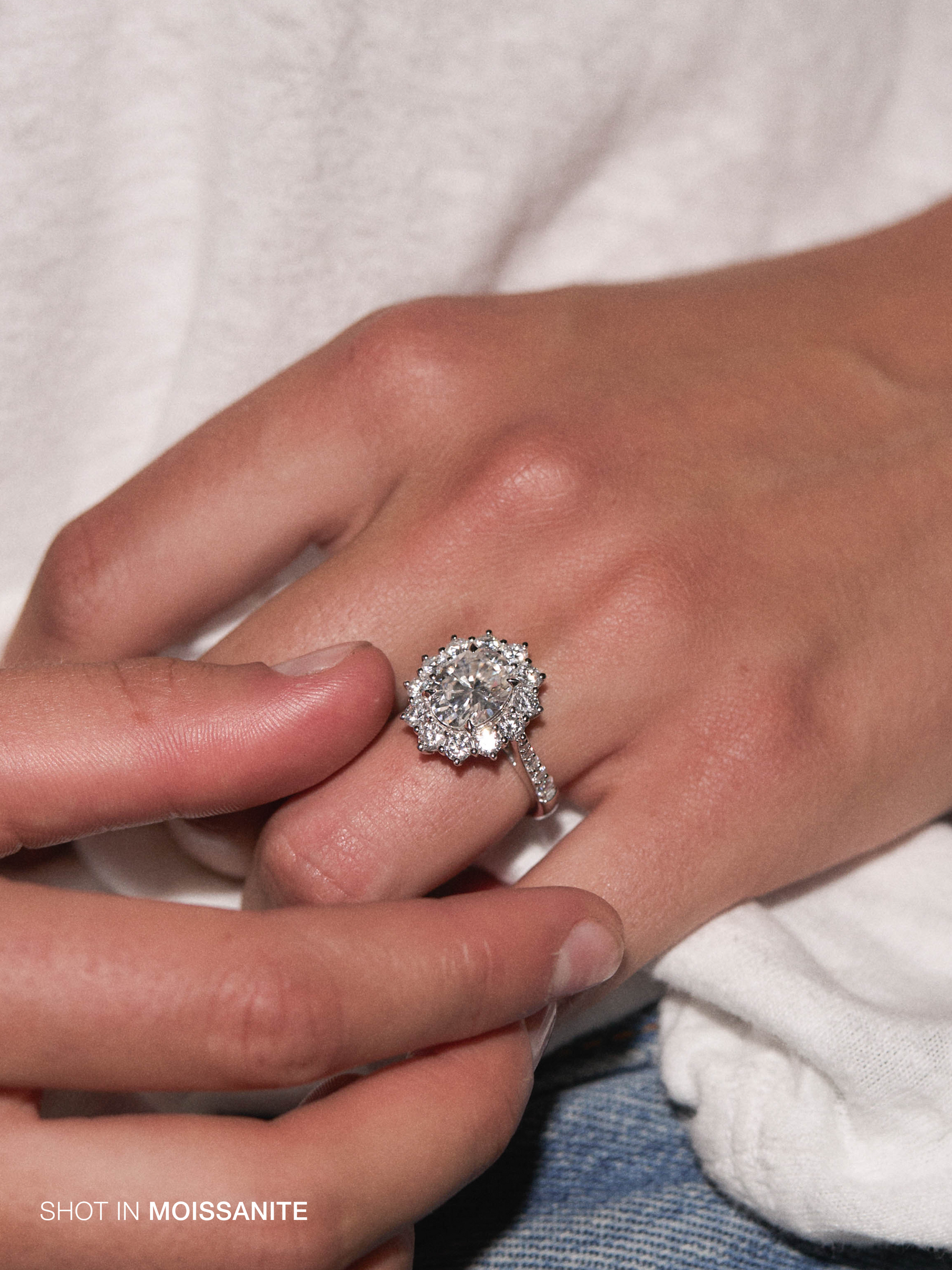 14K PETITE SPENCER RING IN LAB DIAMOND, 14K YELLOW GOLD