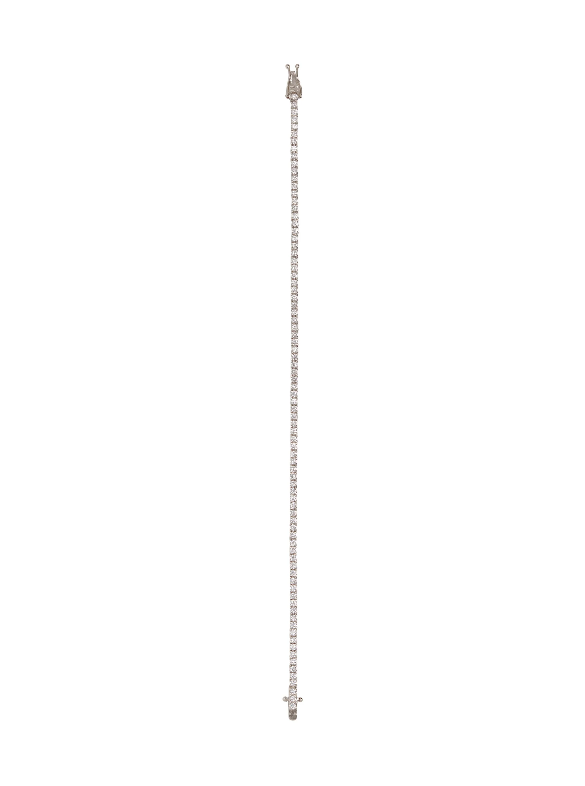【HYERES LOR】24FW★ Essence Lab Diamond Timeline NC 14K 14K WHITE GOLD KATE ROUND CUT, 1.8MM LAB DIAMOND RIVIÈRE