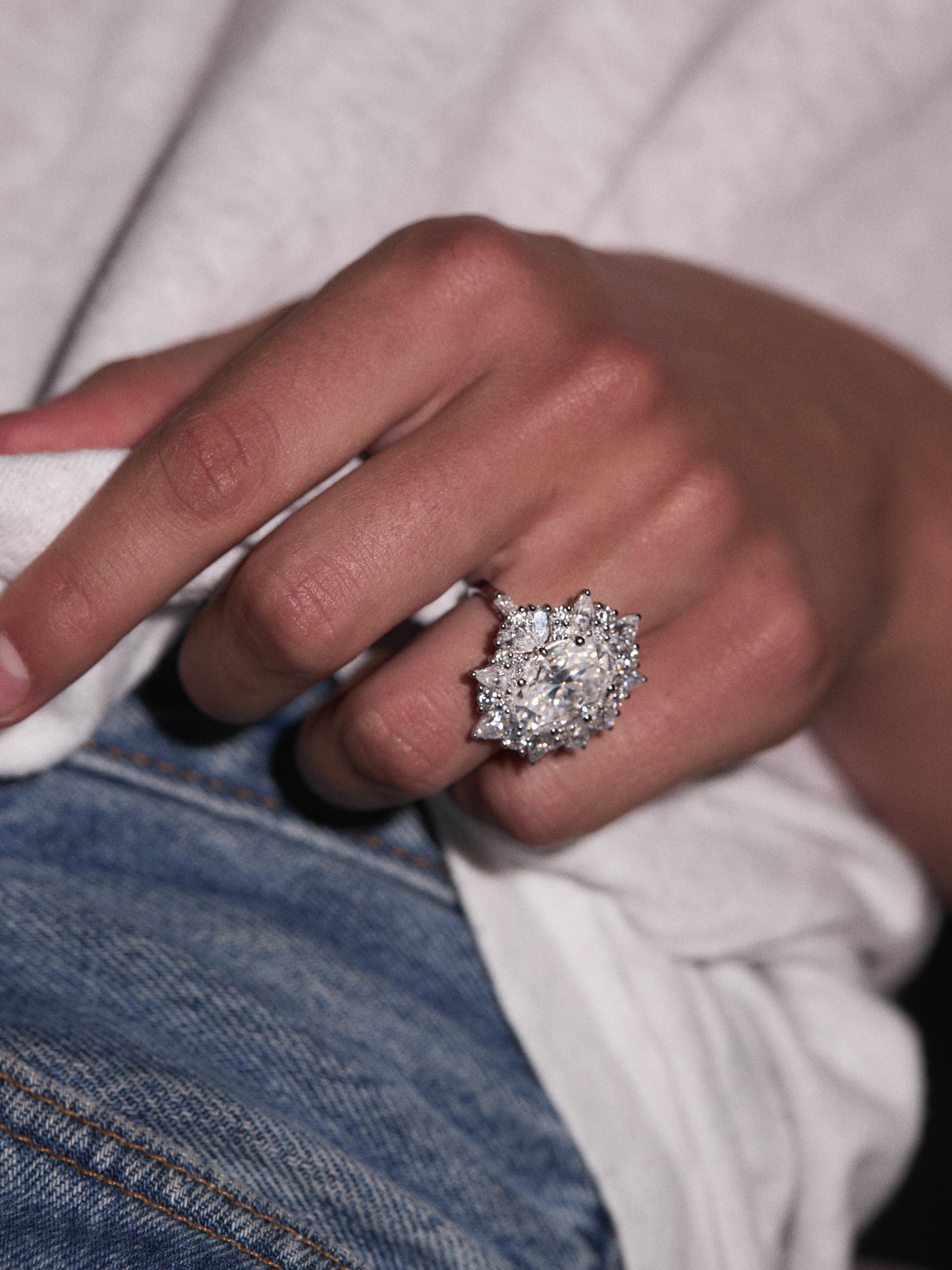 HOUGHTON RING IN MOISSANITE, GOLD VERMEIL