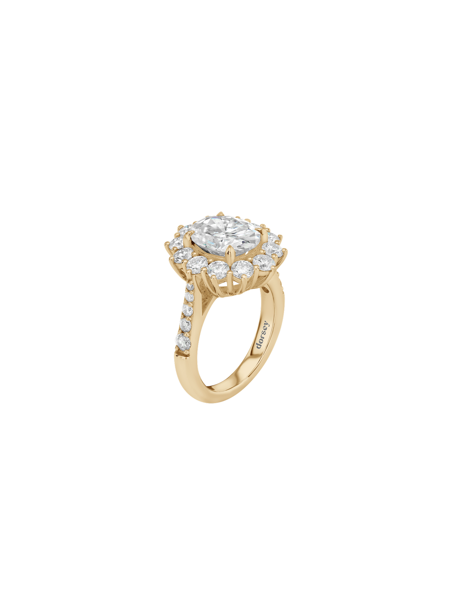 14K PETITE SPENCER RING IN LAB DIAMOND, 14K YELLOW GOLD