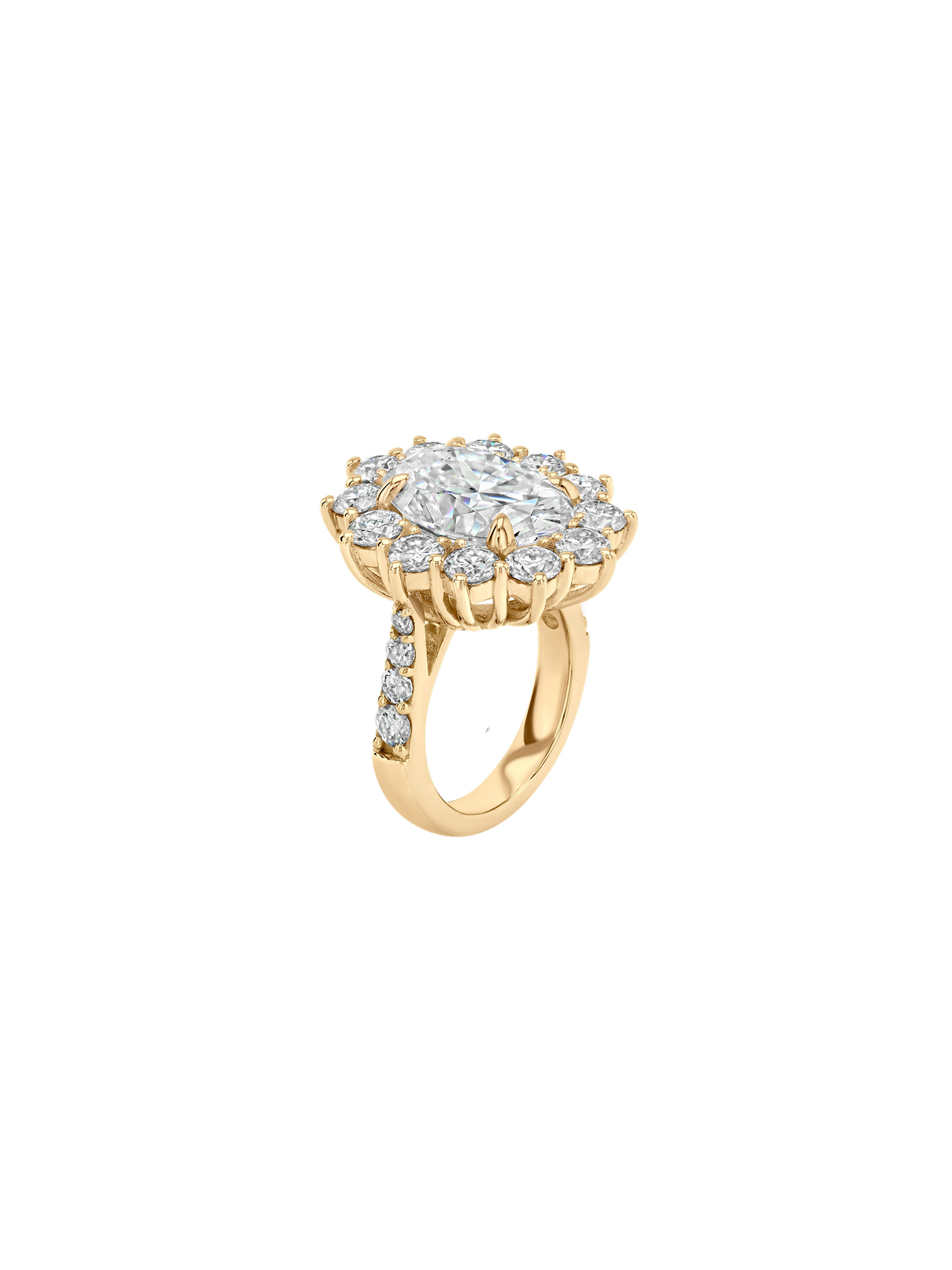 SPENCER RING IN MOISSANITE, GOLD VERMEIL