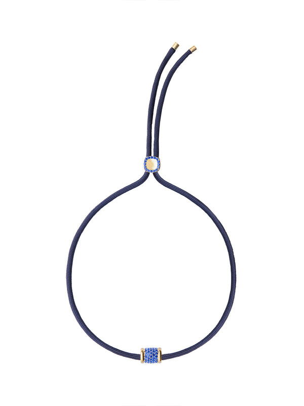 YVES LAB BLUE PARACORD NECKLACE, MARINE
