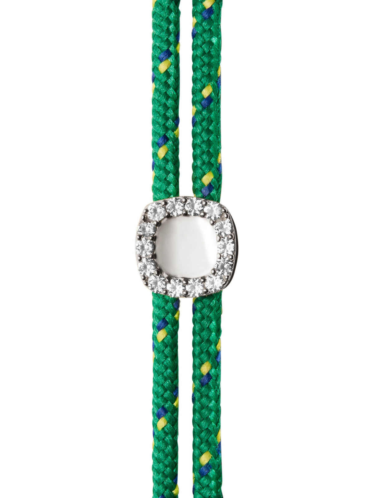 JAMES BEZEL LAB DIAMOND VERT PARACORD BRACELET, 14K WHITE GOLD