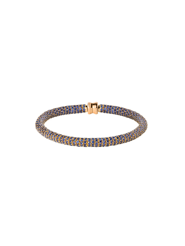 CELESTE ANKLET, LAB BLUE SAPPHIRE, GOLD