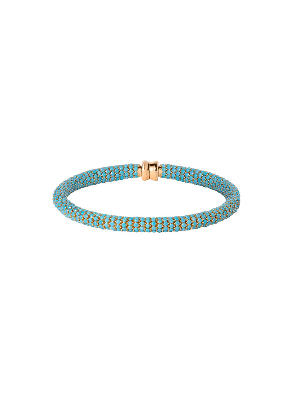 CELESTE ANKLET, NANO TURQUOISE, GOLD