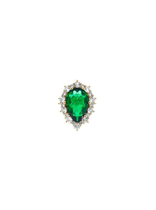 BARTLETT, LAB-GROWN EMERALD RING, GOLD