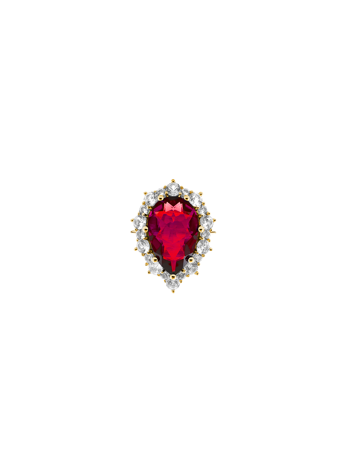 BARTLETT, LAB RED SAPPHIRE RING, GOLD – Dorsey - Main Image