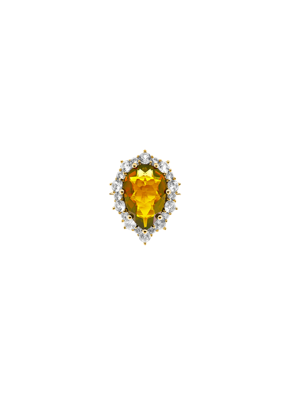 BARTLETT, LAB-GROWN YELLOW SAPPHIRE RING, GOLD