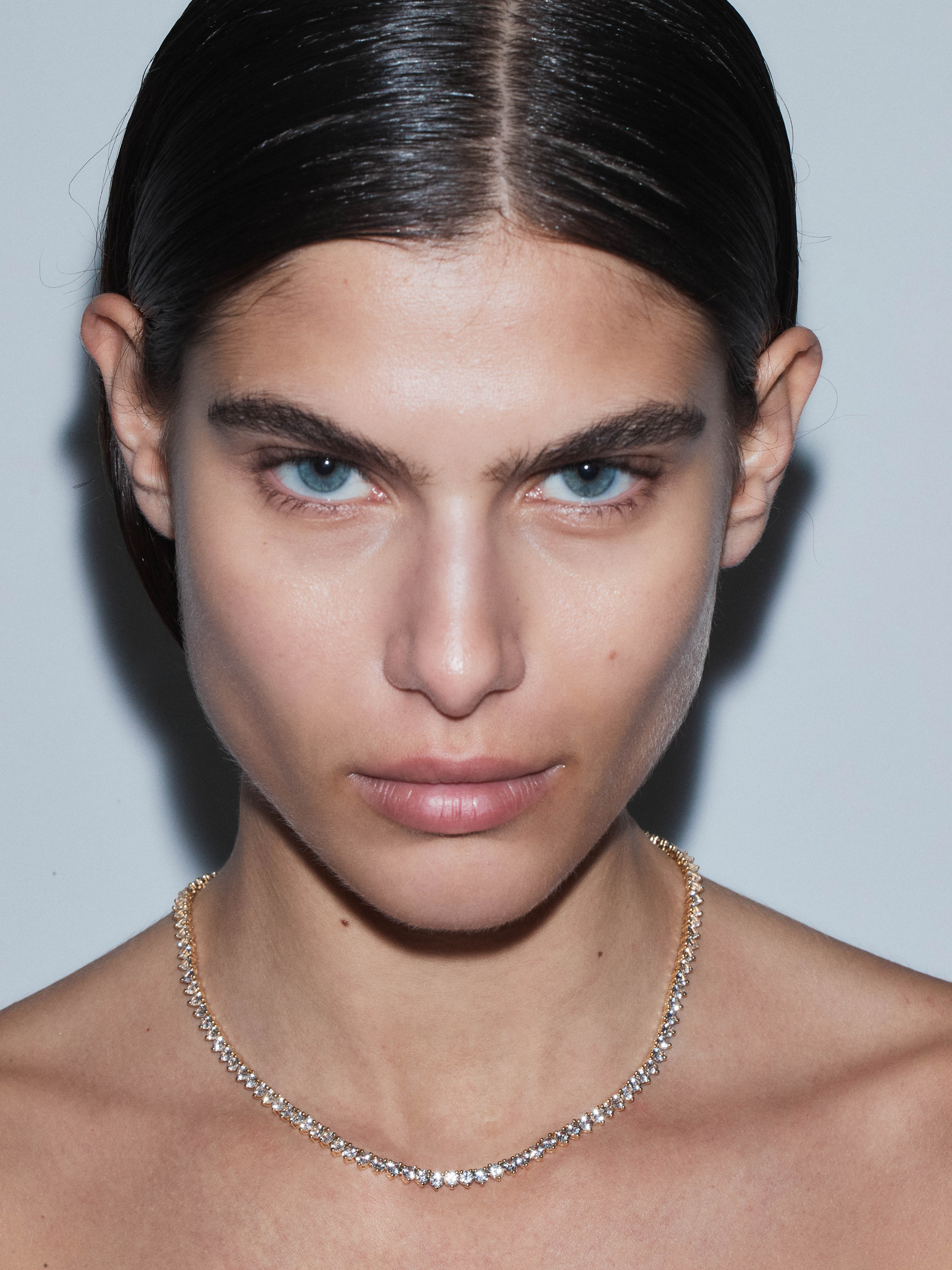 BENNINGTON RIVIÈRE NECKLACE IN LAB WHITE SAPPHIRE, 18K GOLD VERMEIL