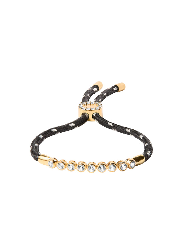 JAMES BEZEL NOIR ET BLANC PARACORD BRACELET, GOLD
