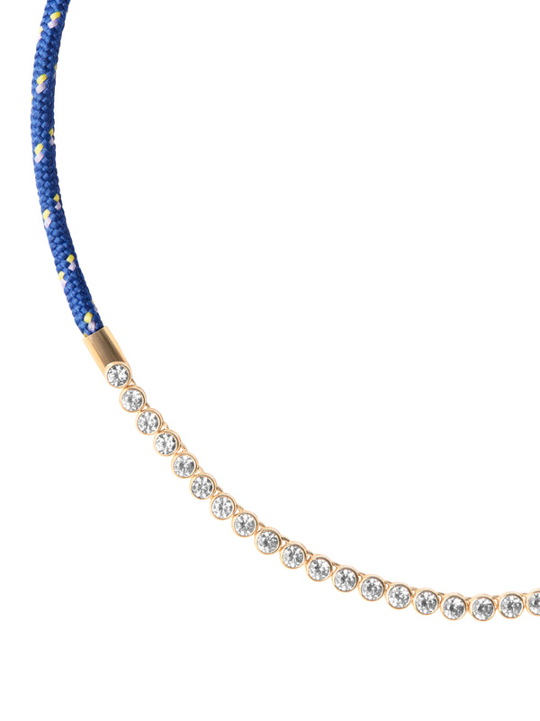 JAMES BEZEL BLEU PARACORD NECKLACE, GOLD