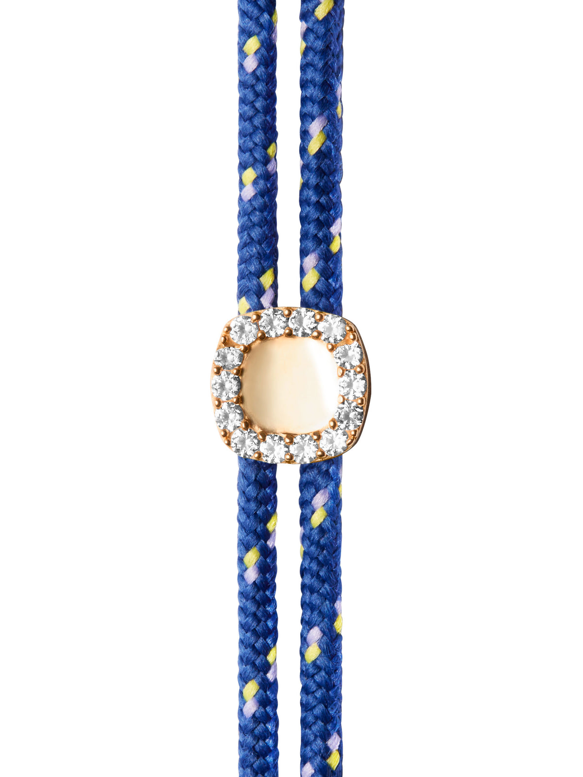 JAMES BEZEL BLEU PARACORD BRACELET, GOLD