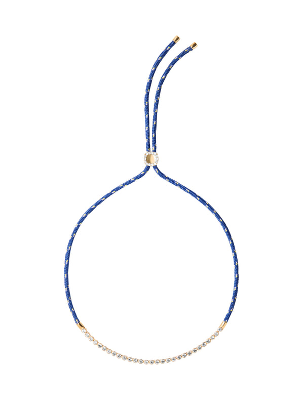 JAMES BEZEL BLEU PARACORD NECKLACE, GOLD