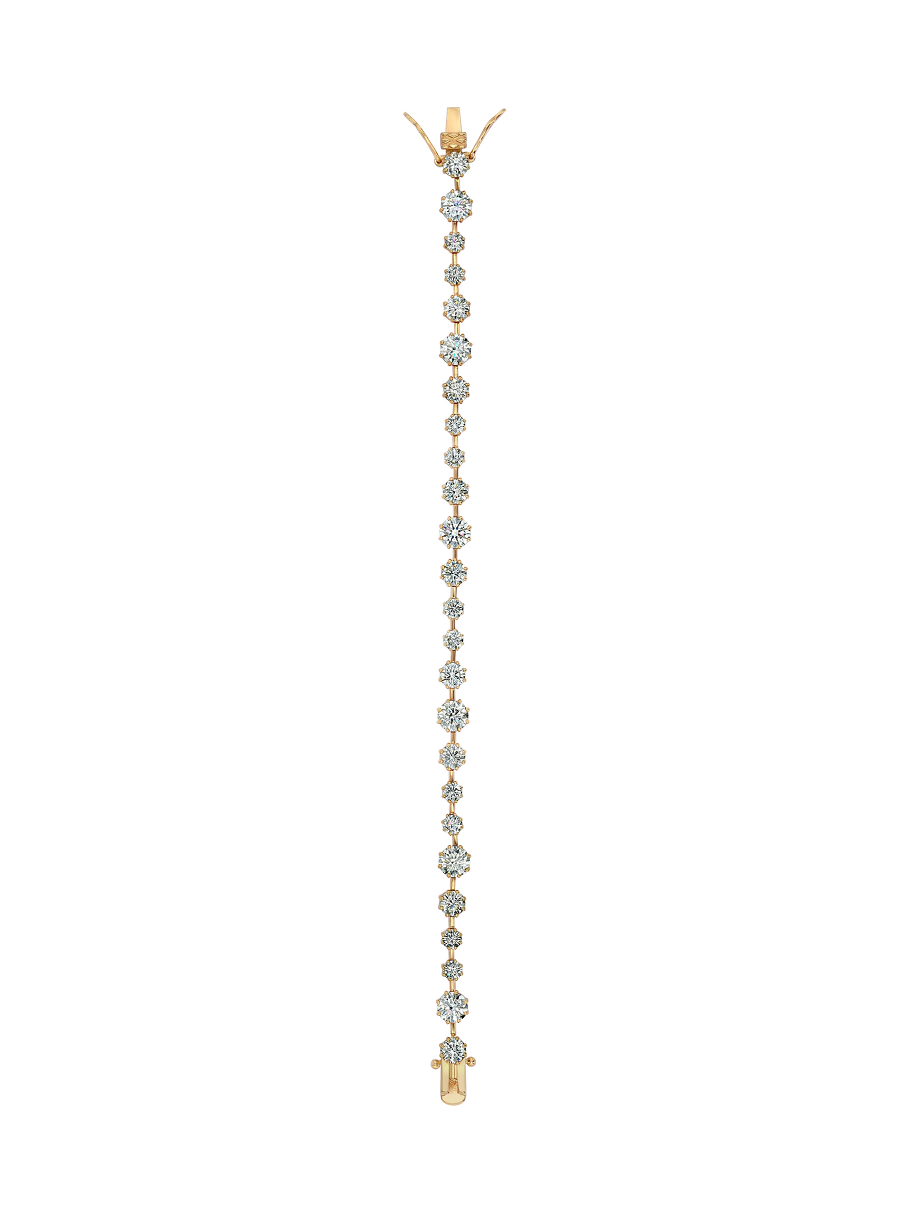 COLETTE RIVIÈRE BRACELET IN MOISSANITE, GOLD VERMEIL