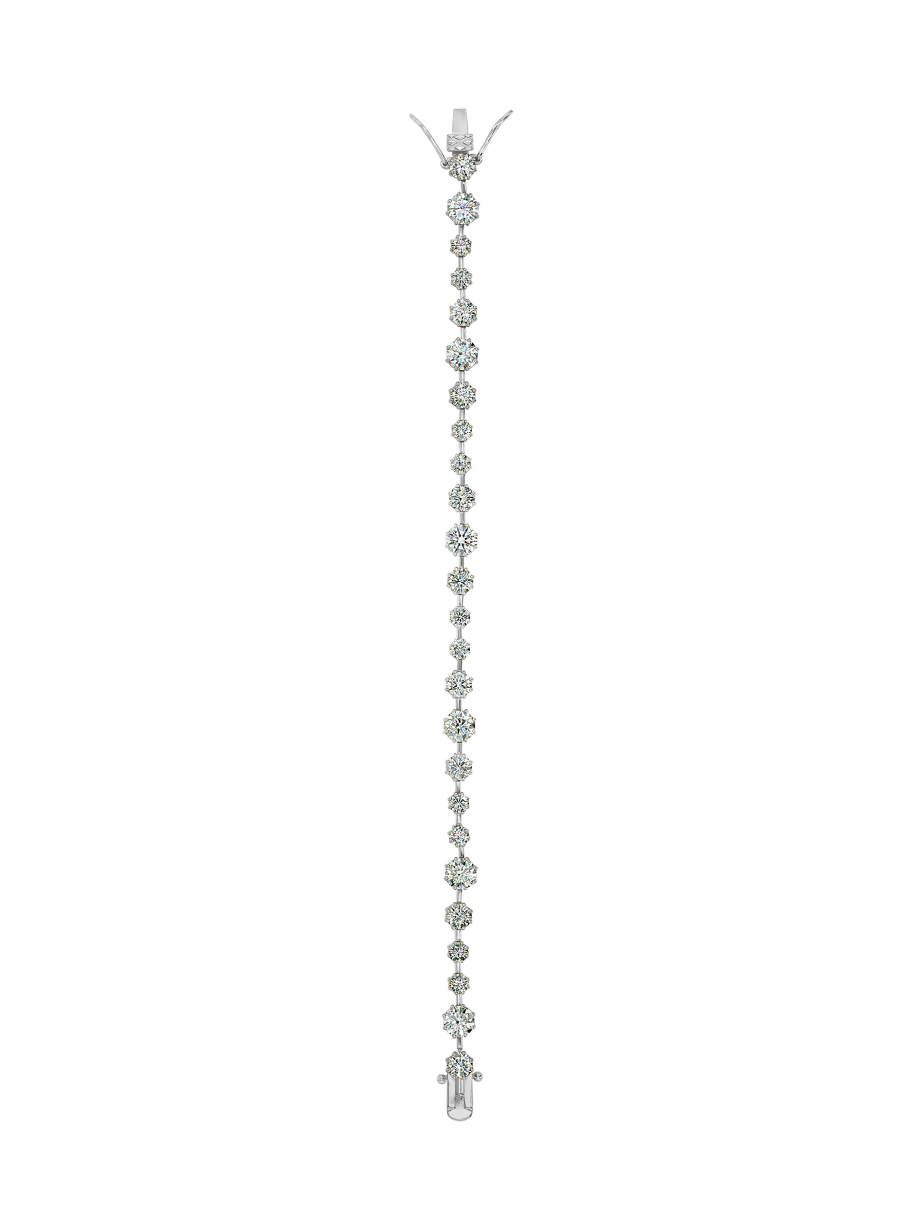 COLETTE BEZEL RIVIÈRE BRACELET IN MOISSANITE, STERLING SILVER