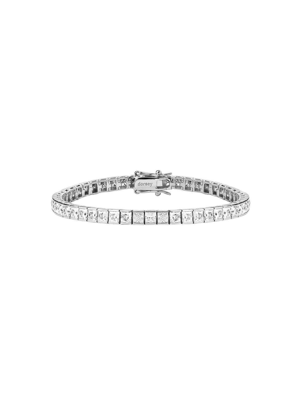 DORSEY PRINCESS-CUT RIVIÈRE BRACELET IN MOISSANITE