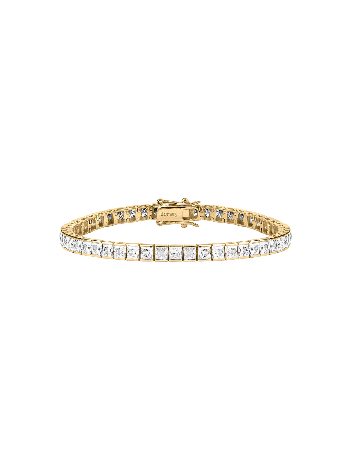 DORSEY PRINCESS-CUT RIVIÈRE BRACELET IN MOISSANITE