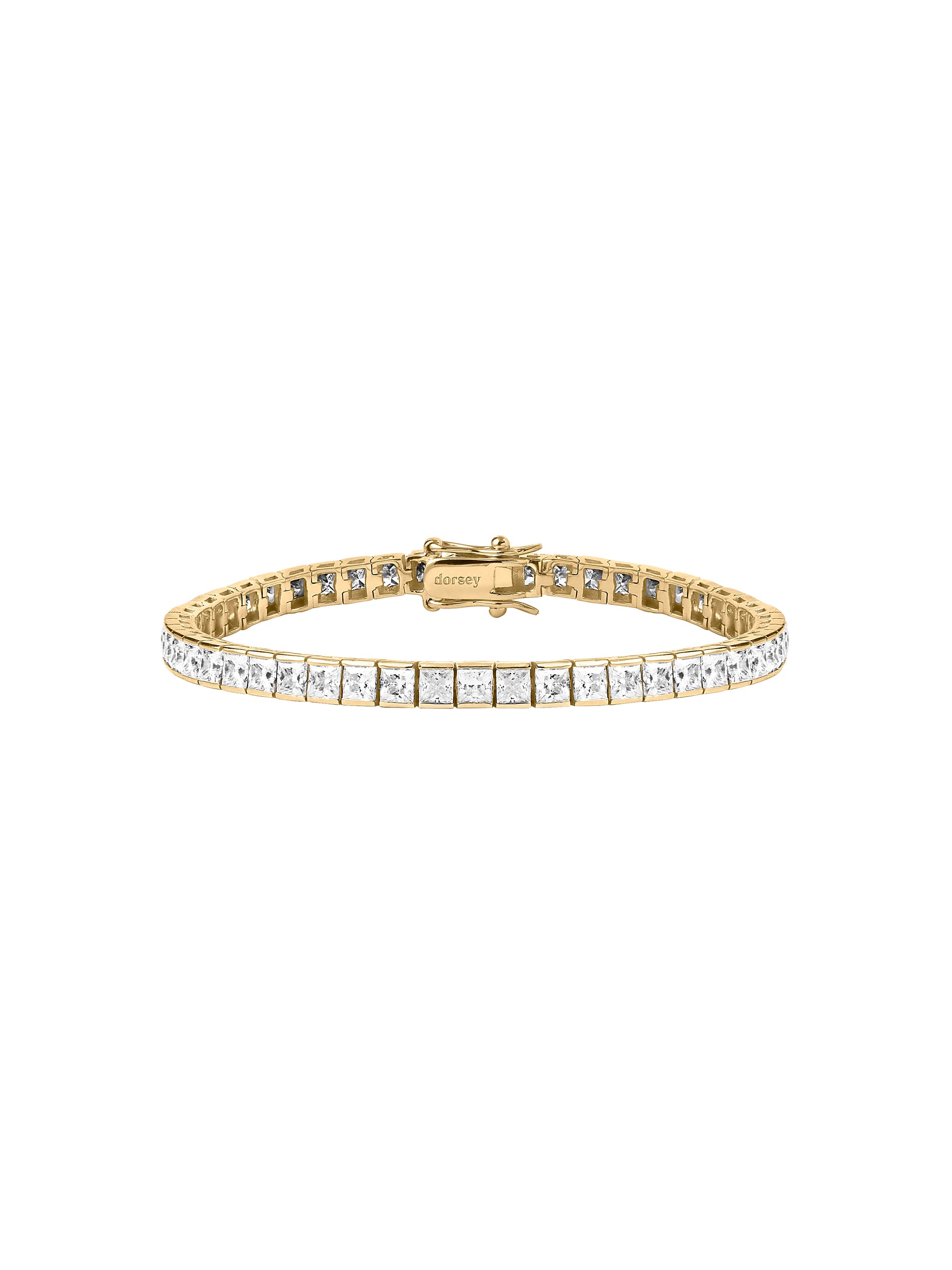 DORSEY PRINCESS-CUT RIVIÈRE BRACELET IN MOISSANITE