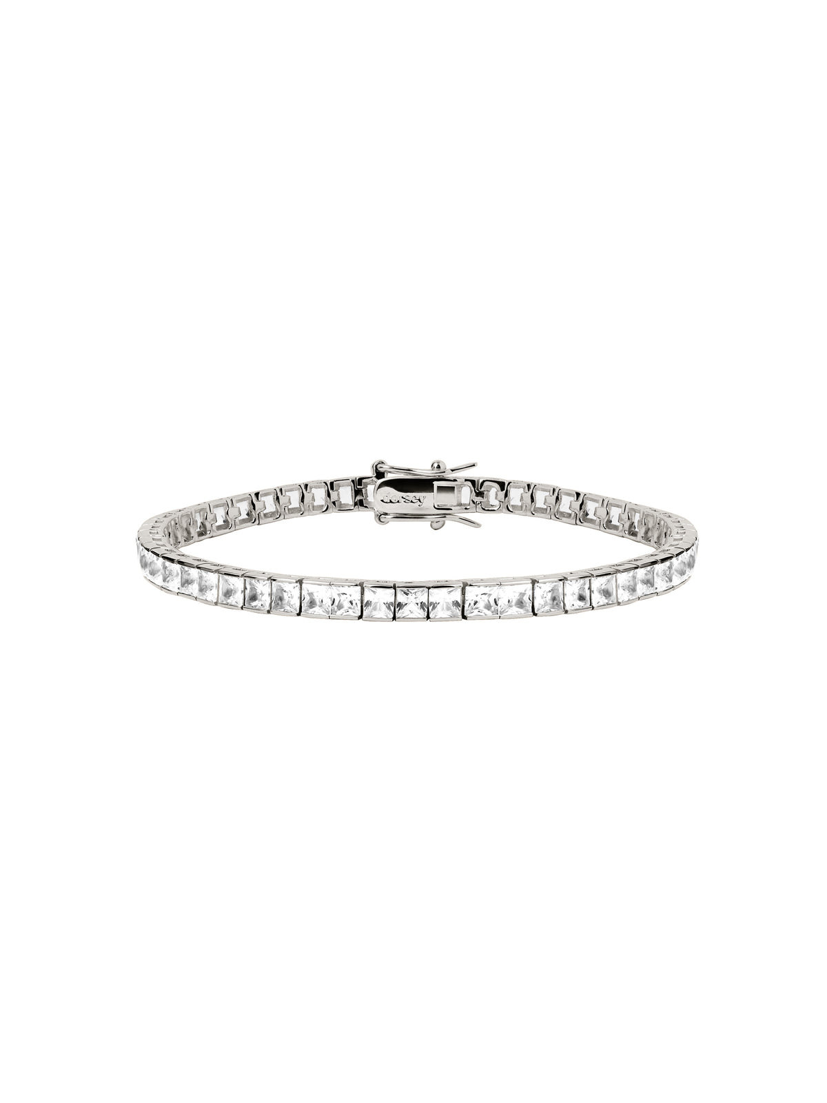 DORSEY PRINCESS-CUT RIVIÈRE BRACELET IN LAB WHITE SAPPHIRE