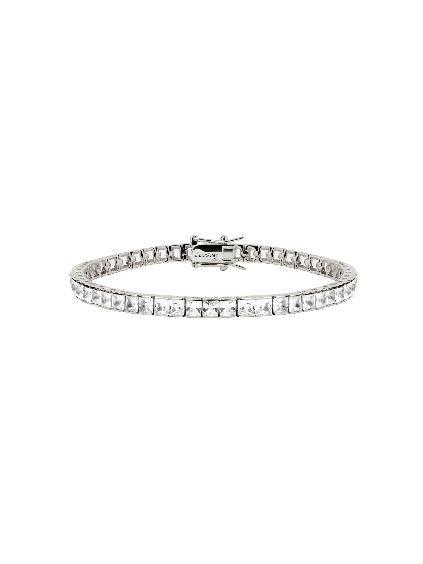 DORSEY PRINCESS-CUT RIVIÈRE BRACELET IN LAB WHITE SAPPHIRE