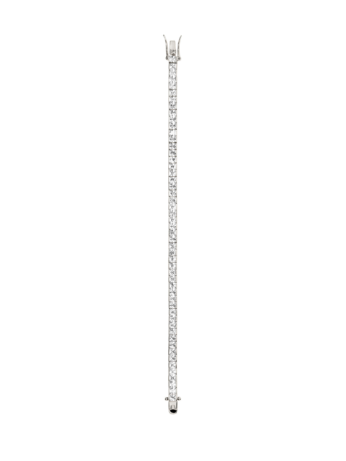 DORSEY PRINCESS-CUT RIVIÈRE BRACELET IN LAB WHITE SAPPHIRE
