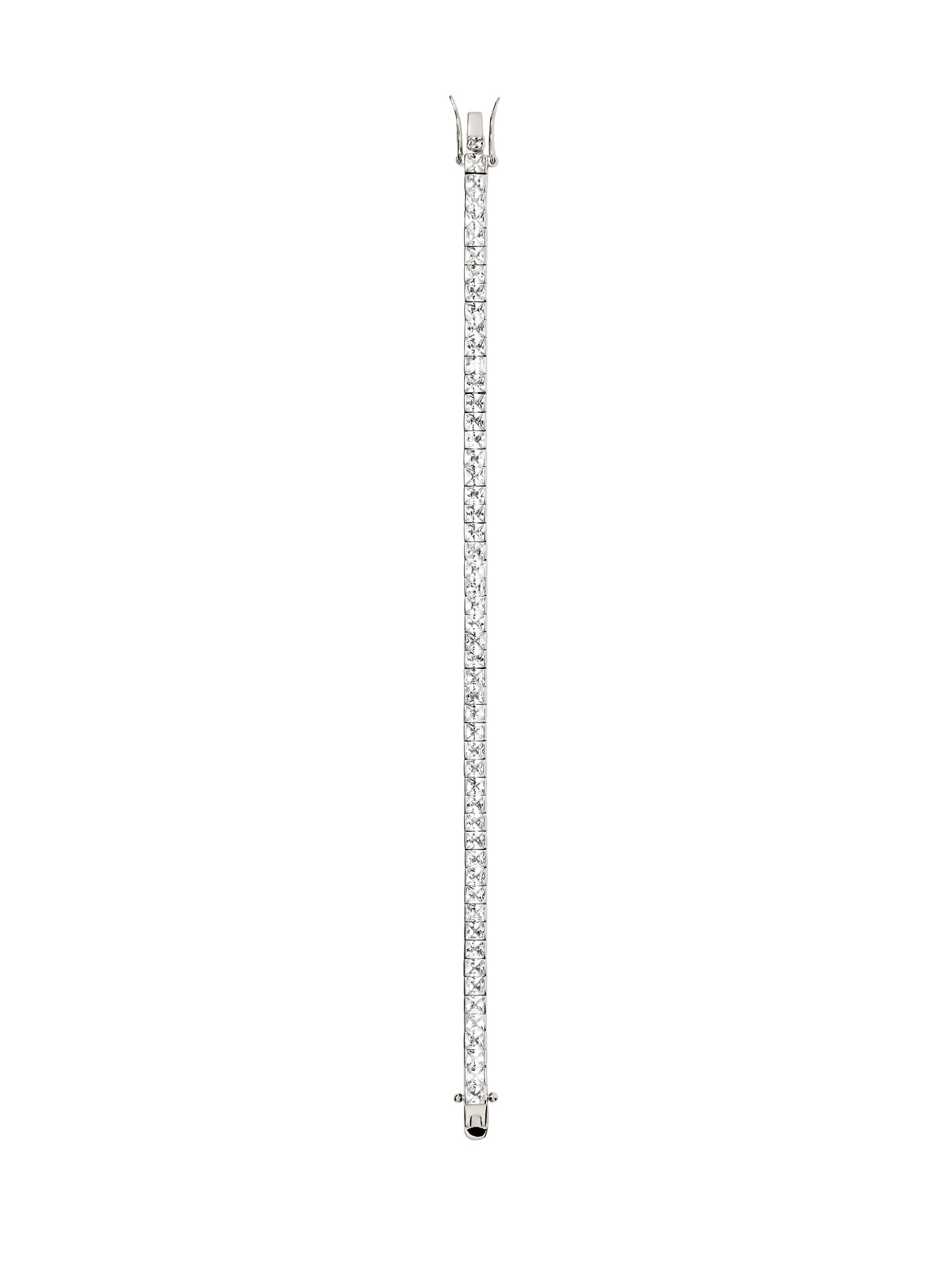 DORSEY PRINCESS-CUT RIVIÈRE BRACELET IN LAB WHITE SAPPHIRE