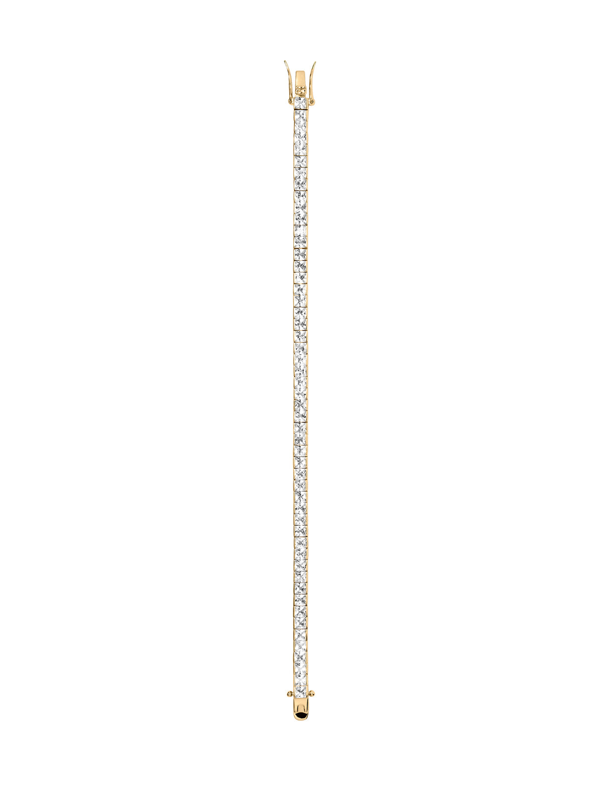 DORSEY PRINCESS-CUT RIVIÈRE BRACELET IN LAB WHITE SAPPHIRE
