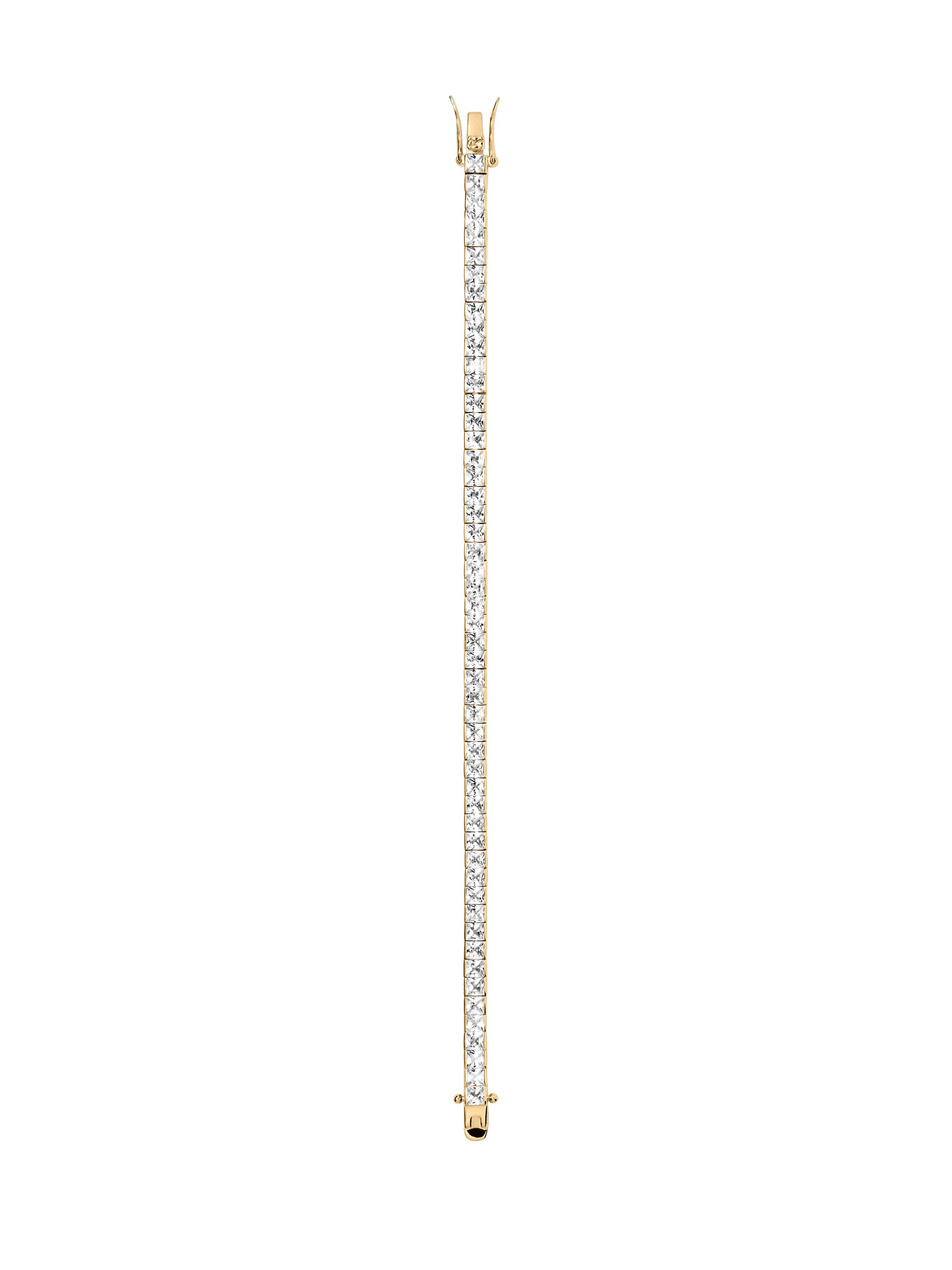 DORSEY PRINCESS-CUT RIVIÈRE BRACELET IN LAB WHITE SAPPHIRE