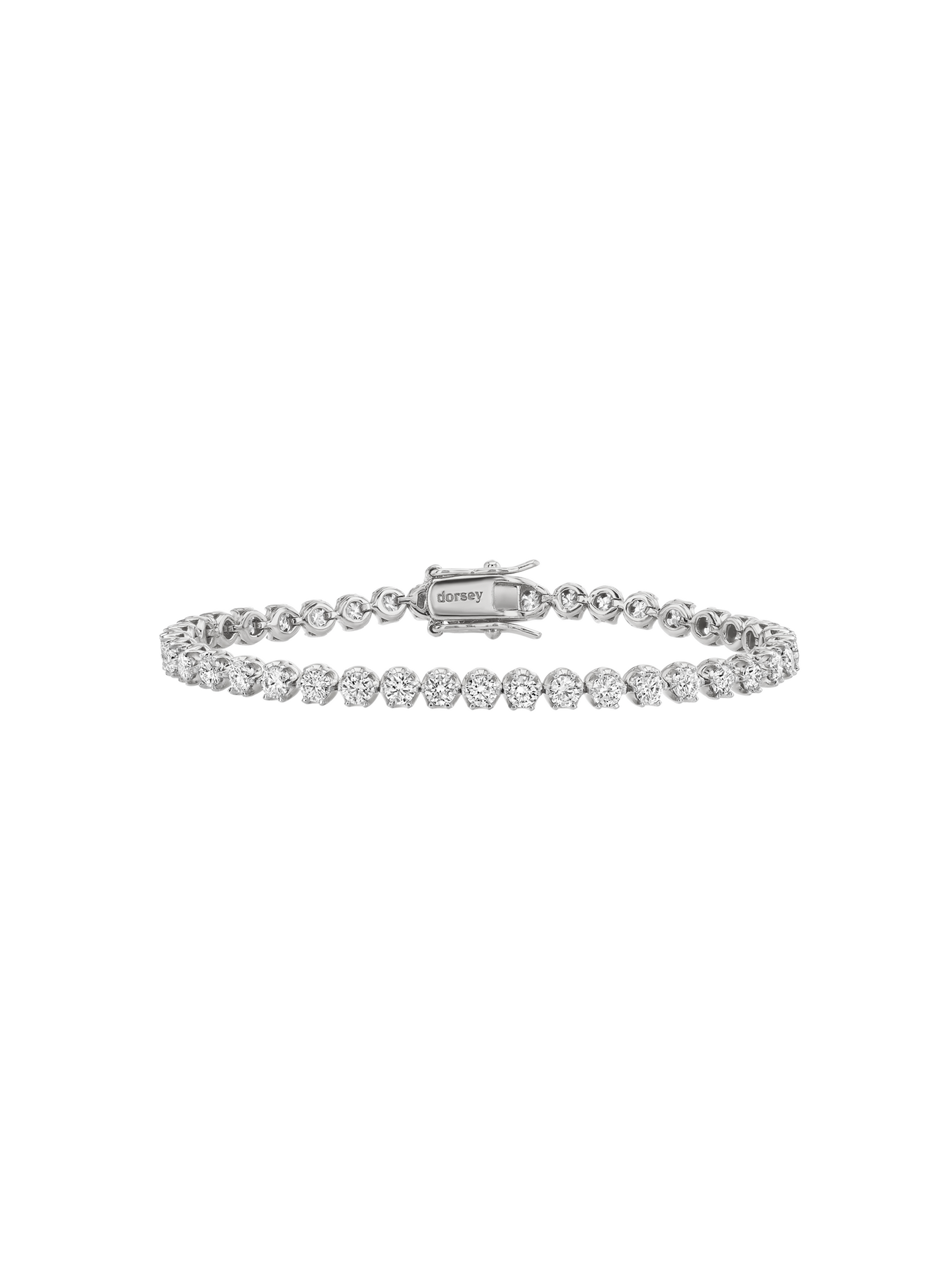 IRIS RIVIÈRE BRACELET IN MOISSANITE, STERLING SILVER